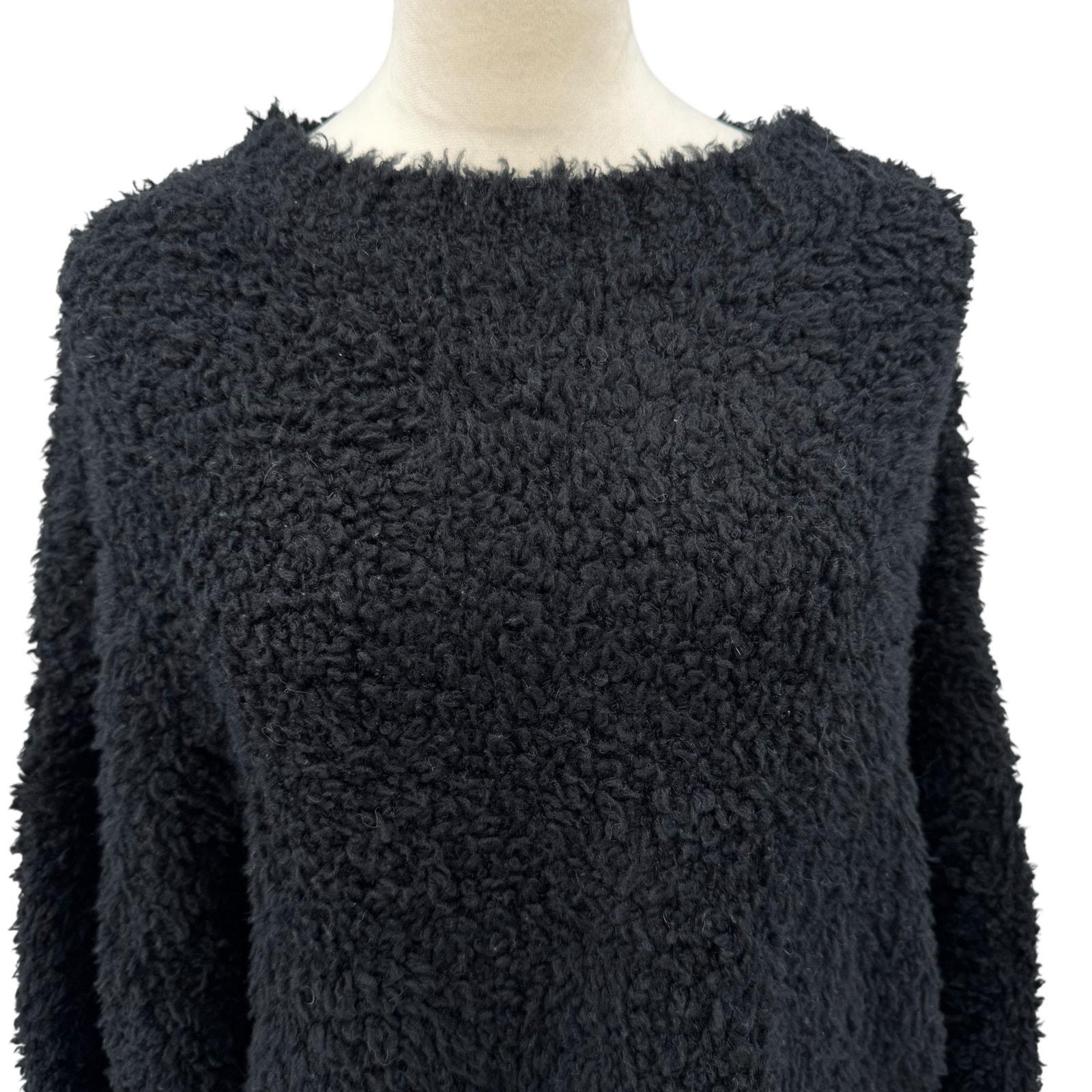 Shoreditch Ski Club Nwt Rocky Cropped Crew Neck Wool Blend Relaxed Fuzzy Sweater — image 5 of 8